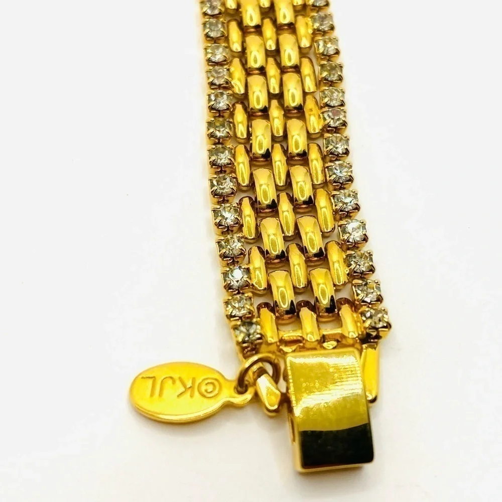 KJL Kenneth Jay Lane Bracelet Crystals Vintage
